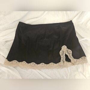 NWOT Urban Outfitters/ Light Before Dark Black Skirt with Lace Trim